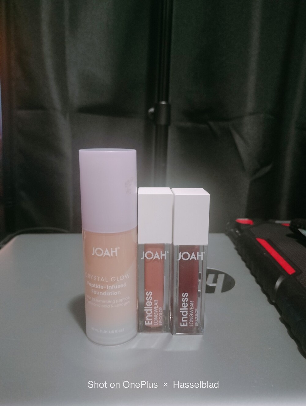 J.O.A.H Crystal Glow Peptide Foundation with Endless Liquid Lipsticks